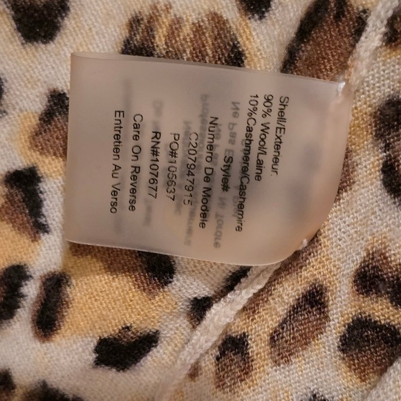 Alice + Olivia Leopard Drape Cardigan Waterfall Open Front Soft Animal Print - Picture 3 of 8